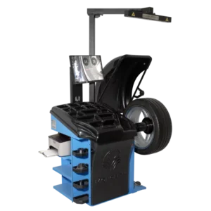 Équilibreuse de roues professionnelle Uni-Trol pour jantes et pneus de voitures et utilitaires légers.